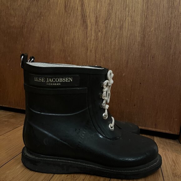 Ilse Jacobsen Lace-Up Short Rubber Rain Boot - Picture 5 of 5